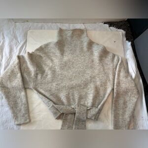 Wilfred Light Gray Lorin Turtleneck Sweater